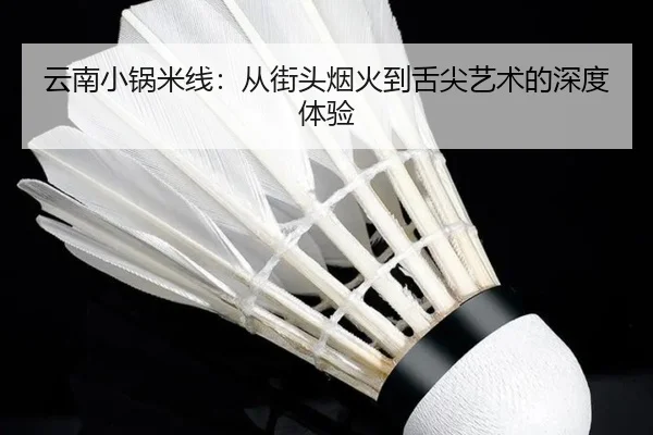 云南小锅米线：从街头烟火到舌尖艺术的深度体验